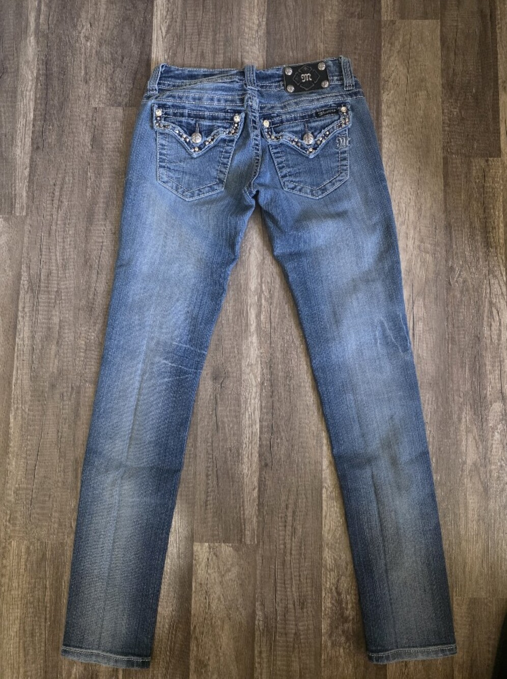 Miss Me Stud-Trim Blue Jeans